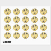 Drogen Emoji Ronde Sticker (Vel)