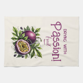 Drogen met passie! (Fruit) Passievrucht Theedoek