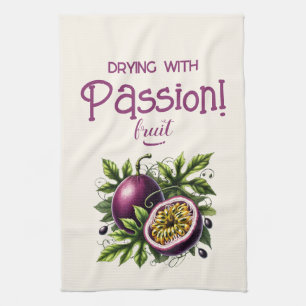 Drogen met passie! (Fruit) Passievrucht Theedoek