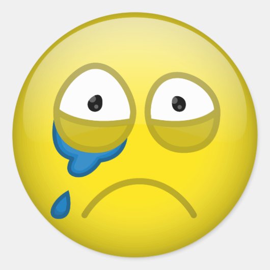 Drogen Ronde Sticker (Voorkant)