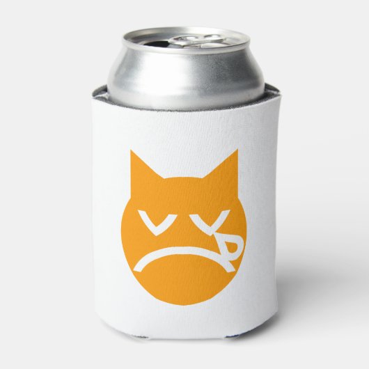 Drogen van Emoji Cat Blikjeskoeler (Blikje Voorkant)