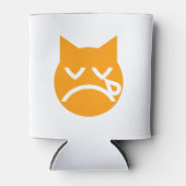 Drogen van Emoji Cat Blikjeskoeler (Voorkant)