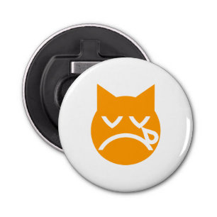 Drogen van Emoji Cat Button Flesopener