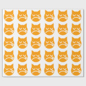Drogen van Emoji Cat Cadeaupapier (Vlak)