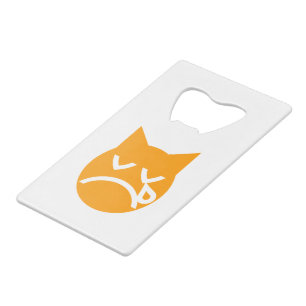 Drogen van Emoji Cat Creditkaart Flessenopener