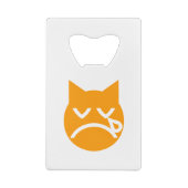 Drogen van Emoji Cat Creditkaart Flessenopener (Achterkant)