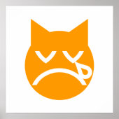 Drogen van Emoji Cat Poster (Voorkant)