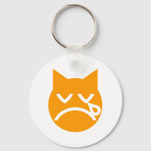 Drogen van Emoji Cat Sleutelhanger