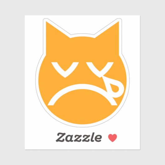 Drogen van Emoji Cat Sticker (Vel)