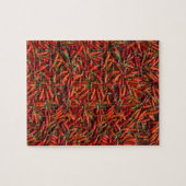Drogen van rode hete Spaanse peper Legpuzzel (Horizontaal)
