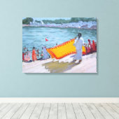 Drogen van Sari Pushkar Canvas Afdruk (Insitu (Houten vloer))