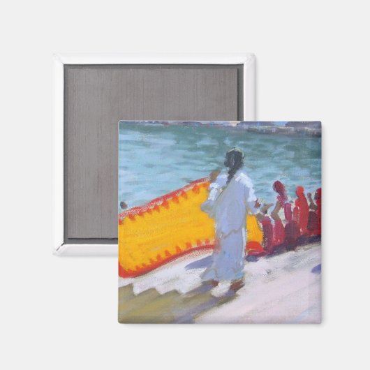 Drogen van Sari Pushkar Magneet (Voorkant / Achterkant)