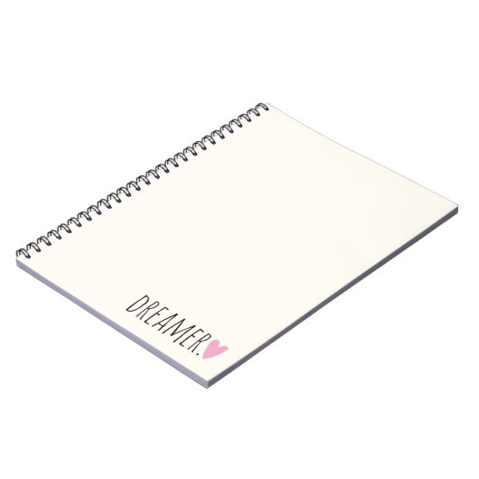 Droger met hart notitieboek (Linkerzijde)