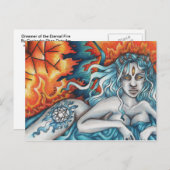 Droger van het Briefkaart van de Eeuwige Brandweer (Voorkant / Achterkant)