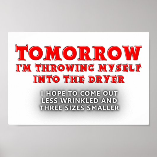 Droger van Jeugd Grappige Poster (Voorkant)