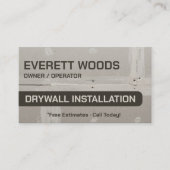 Drogewand Installatie Contractor Aangepaste Merkid Visitekaartje (Voorkant)