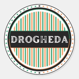 Drogheda City Pride Embleem – Ierse Identiteit Ronde Sticker
