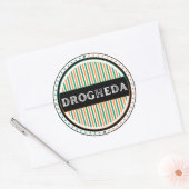 Drogheda City Pride Embleem – Ierse Identiteit Ronde Sticker (Envelop)