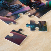 Droid Easter Celebration Sci-Fi for Space Lovers Legpuzzel (Zijkant)