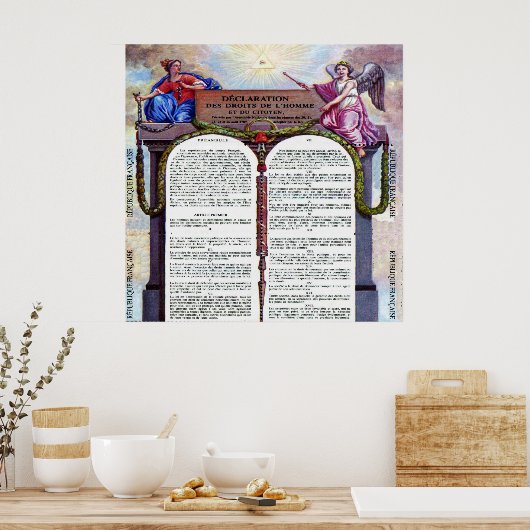 Droits de l'homme poster (Keuken)