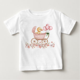 Droll Baby Eendje in Kinderwagen