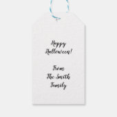 Droller Halloween-kabouterverfavour Cadeaulabel (Achterkant)