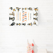 Drollige Grappige Dieren 2e Verjaardagsfeestje Spandoek (Insitu)