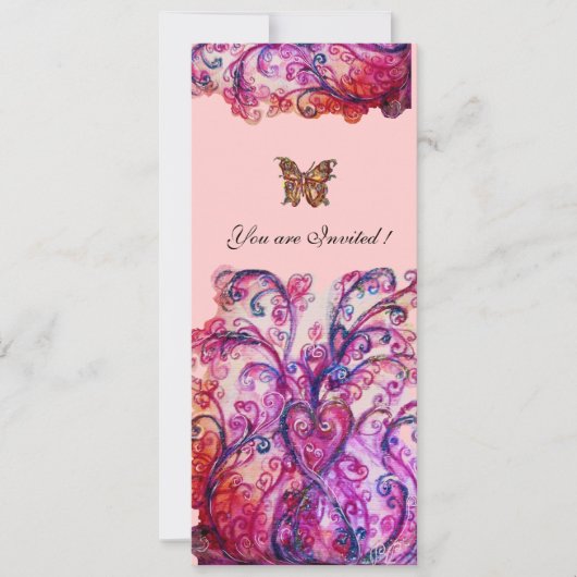 DROLLIGE KRULLEN helderrood roze paars Kaart (Voorkant)