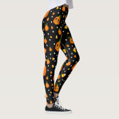 Drollige pompoenen en candy corn leuk Halloween Leggings (Rechts)