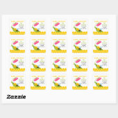 Drollle Bij Baby Shower Stickers (Vel)