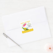 Drollle Bij Baby Shower Stickers (Envelop)
