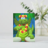 Drolly Dragons Drummer Briefkaart (Staand voorkant)