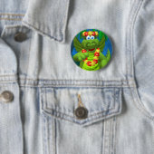 Drolly Dragons Party Fun Ronde Button 5,7 Cm (In situ)