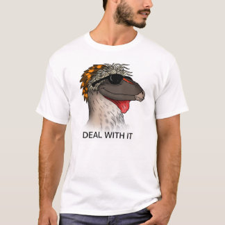 Dromaeosaur gaat ermee om t-shirt