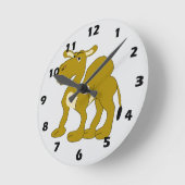 Dromedaris Kameel Design Ronde Klok (Hoek)