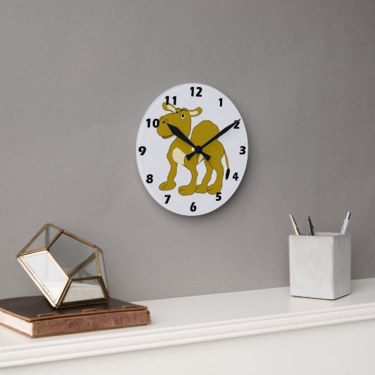 Dromedaris Kameel Design Ronde Klok (Kantoor)