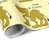 Dromedary Camel Any Background Colour Birthday Cadeaupapier (Rol Hoek)