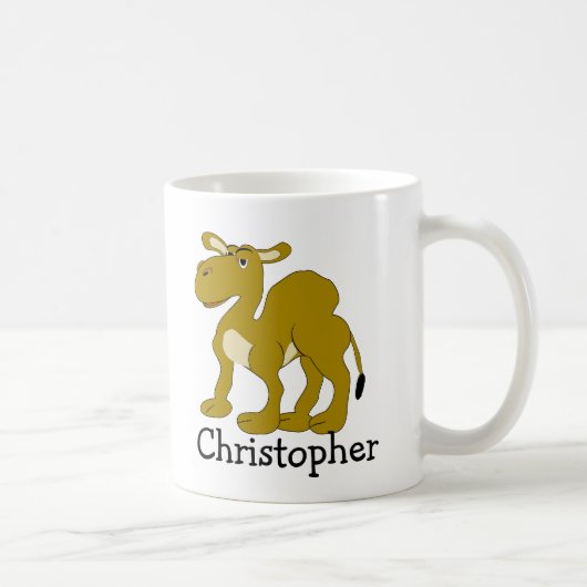 Dromedary Camel Design Personalised Koffiemok (Rechts)