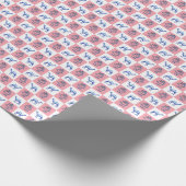 Dromedary Camels and Block Print Lotus Flower Cadeaupapier (Hoek)