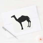 Dromedary Silhouette Vierkante Sticker (Envelop)