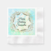 Dromely Pastels Lotus Flower Birthday Servet (Voorkant)