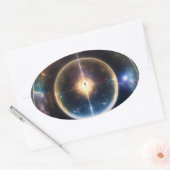 Dromen achter de horizon achterna." ovale sticker (Envelop)