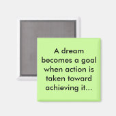 Dromen als doelen magneet (Voorkant / Achterkant)