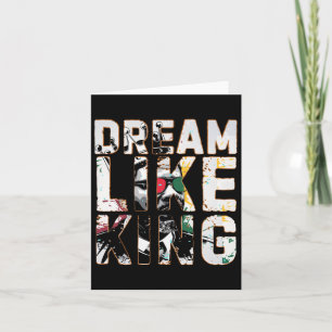 Dromen als King Black History Month Kaart