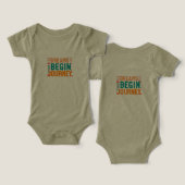 Dromen Begin Reis T-shirt (Ontwerp Voorkant & Achterkant)