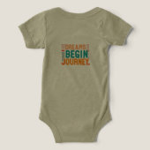 Dromen Begin Reis T-shirt (Design achterkant)