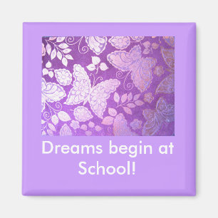 Dromen beginnen op school! LOCKER MAGNET