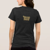 Dromen beginnen opnieuw Tri-Blend shirt (Achterkant)
