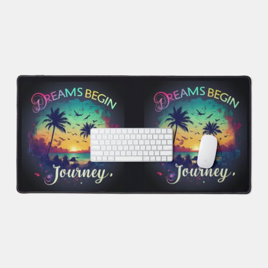 Dromen beginnen reis bureaumat (Keyboard & Muis)