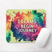 Dromen beginnen reis muismat (Met muis)